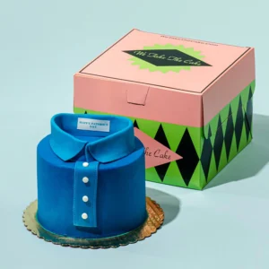 Father's Day Celebration Cake featuring button up shirt design